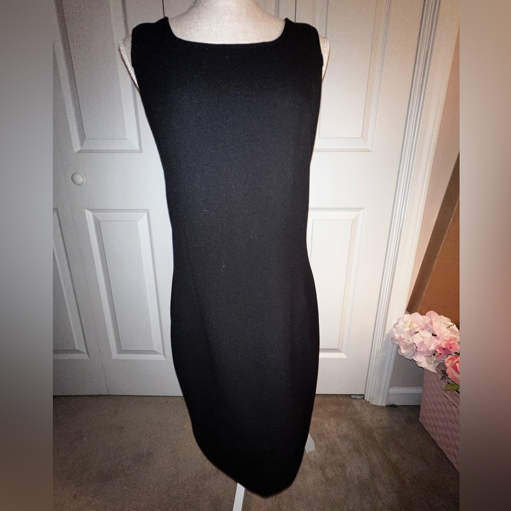 Joan Rivers Simple Black Sleeveless Dress | Size Small